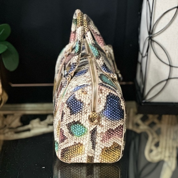 BRAHMIN Multi Caloosa Collection Stacey Top Zip Satchel Bag - Picture 3 of 9